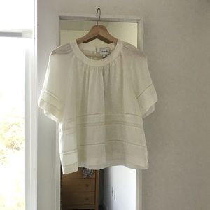 Steven Alan White Blouse Size Small